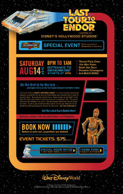 Last Tour to Endor info