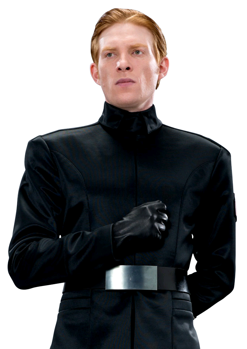 Hux was particularly attentive to his appearance, from his uniform and posture to the exact detail of his coiffed hair.