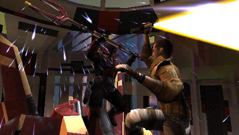 During his mission on Bespin, Starkiller fought Chop'aa, a Mandalorian who possessed a basilisk war droid.