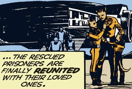 Pakka's family reunites after the liberation of Stars' End.