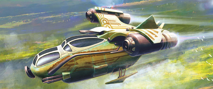 Wullffwarro's Auzituck anti-slaver gunship appearance in Common Appearance