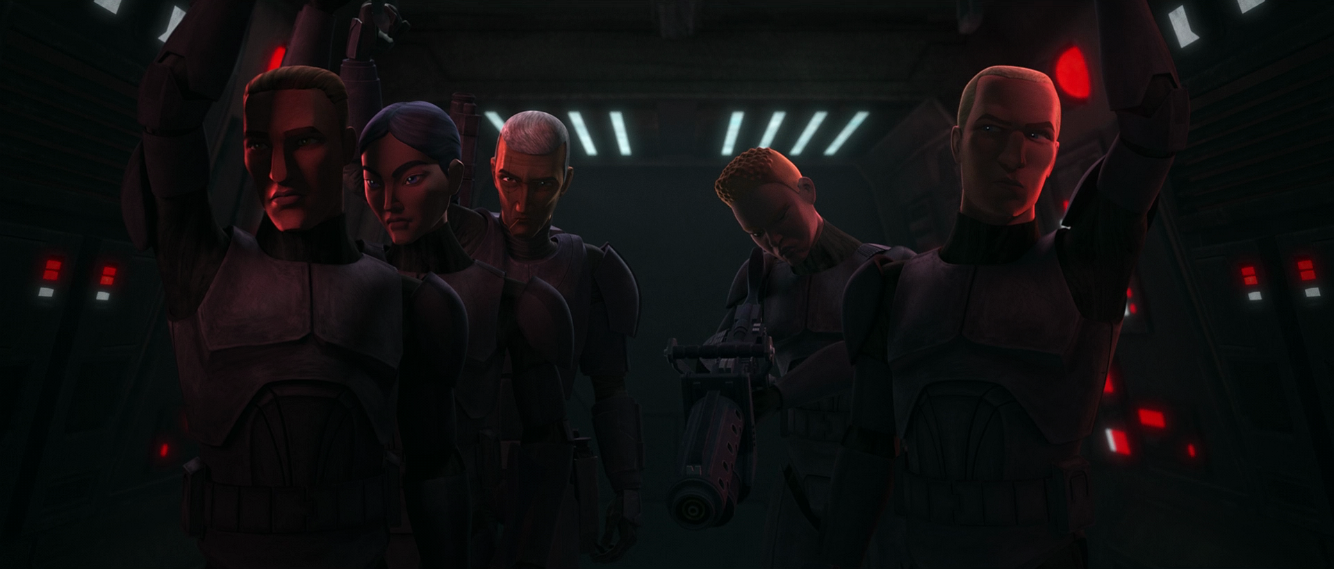 The first Elite Squad was sent to Onderon under the leadership of Clone Commander Crosshair.