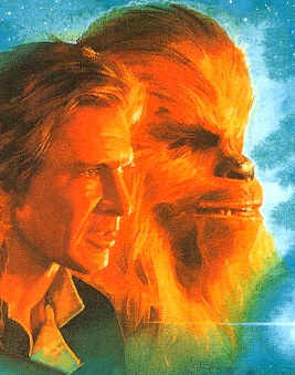 Han Solo and Chewbacca during the early years of the Yuuzhan Vong War