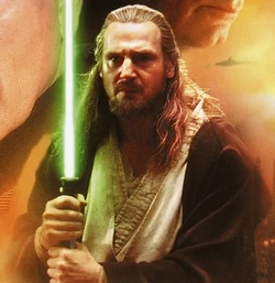 Laim jako Qui-Gon Jinn ve Star wars: Epizoda I - Skrytá hrozba