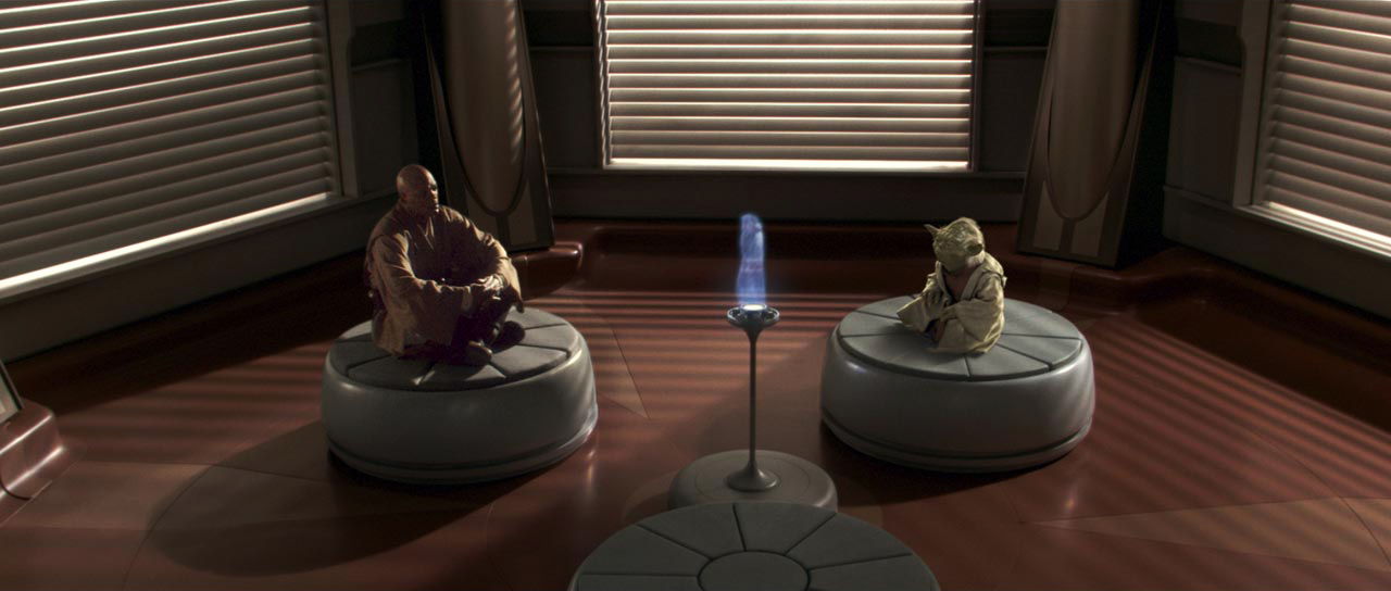 Kenobi's discovery of the clone army concerned Windu and Grand Master Yoda, both of whom were aware that the dark side clouded their collective vision.