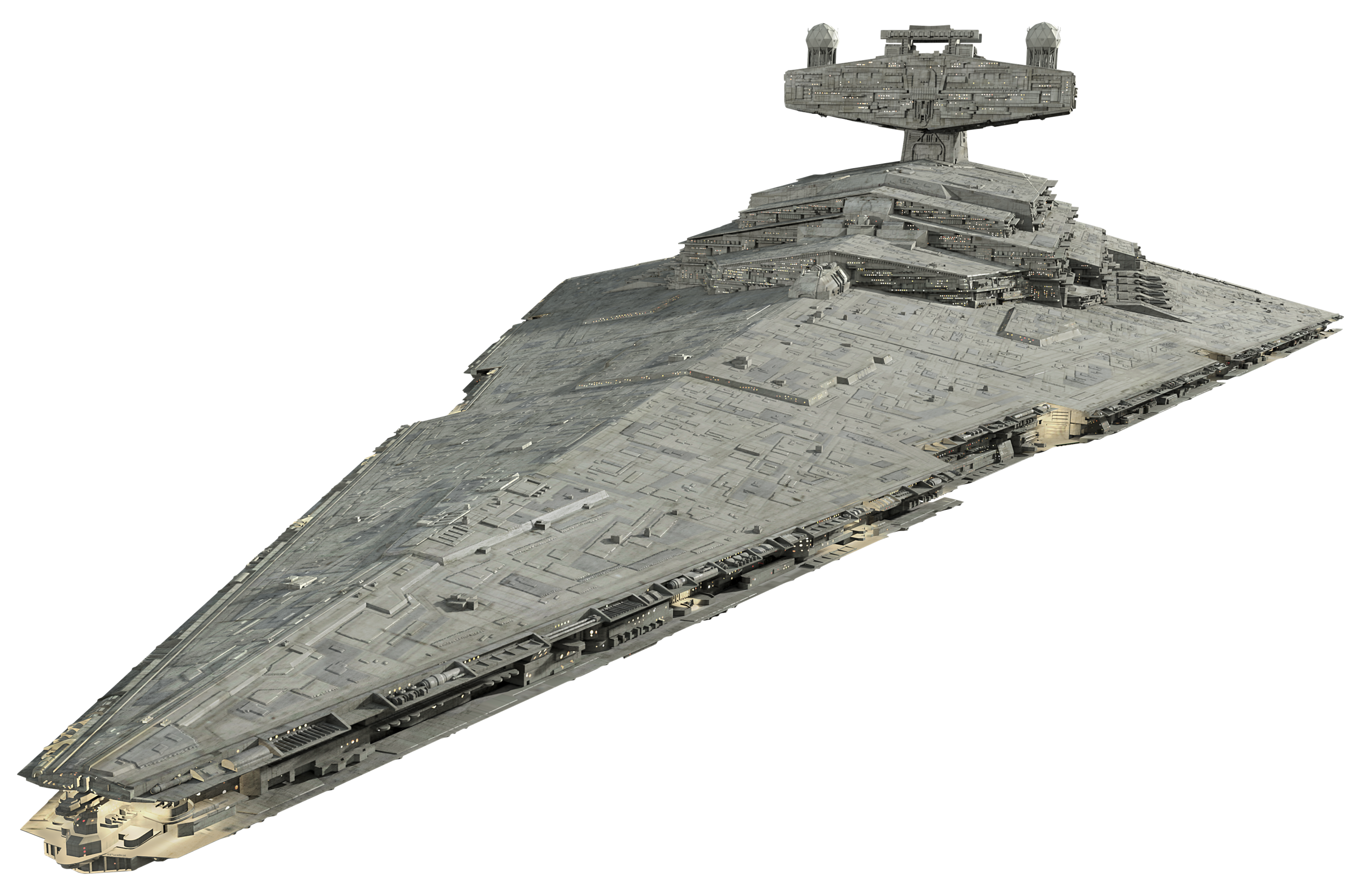 An example of a Star Destroyer, the Imperial-class