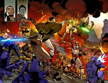 Depa Billaba and Caleb Dume led their clones to liberate Kaller.