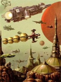 The spaceports on  had ships going to and from the Unknown Regions.