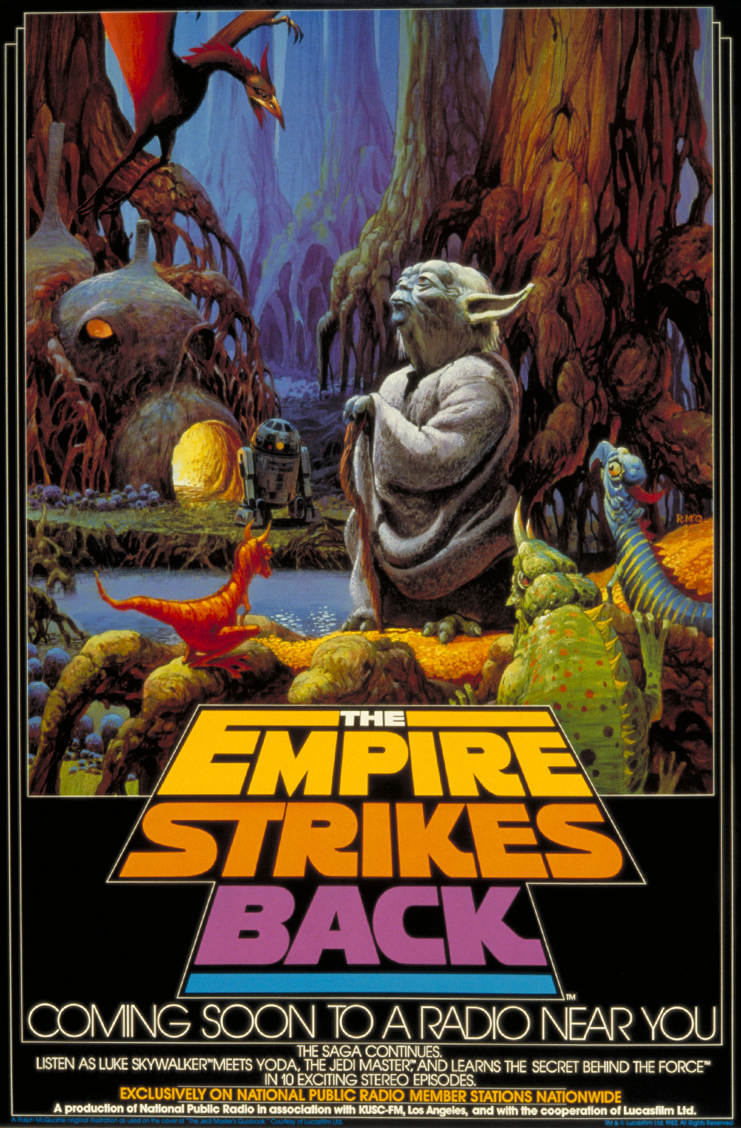 Promotional poster for The Empire Strikes Back radio drama