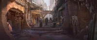 Concept art of the North Steps on Ferrix by Luke Hull