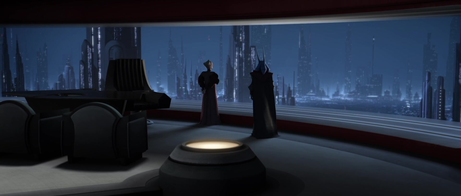 Palpatine reflected on Amidala's speech against the escalation of the Clone Wars, noting her ability to sway public opinion.