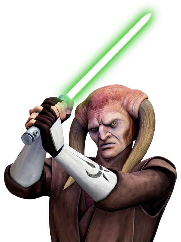 Tiin was skilled with the lightsaber.