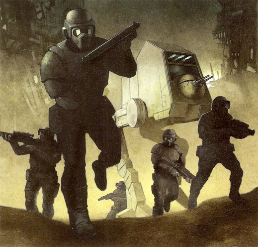 Storm commandos with AT-PT cover