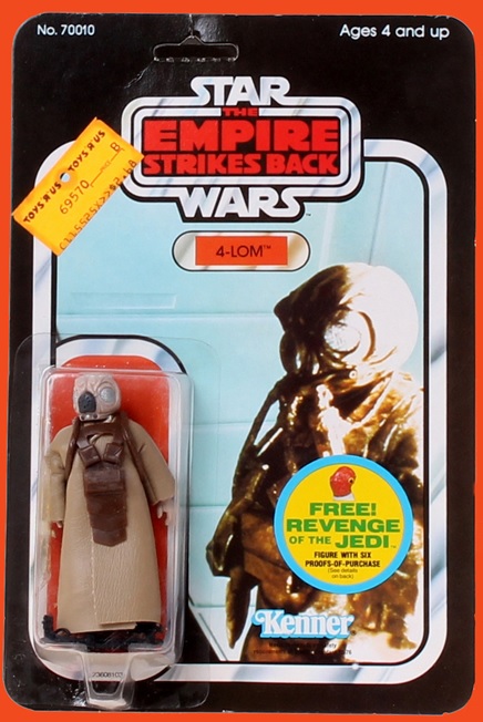 "4-LOM" action figure based on Zuckuss