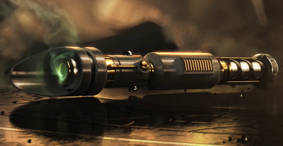 Ven Zallow's lightsaber, which his apprentice Aryn later found