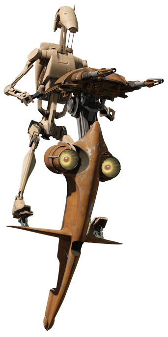 star wars stap and battle droid