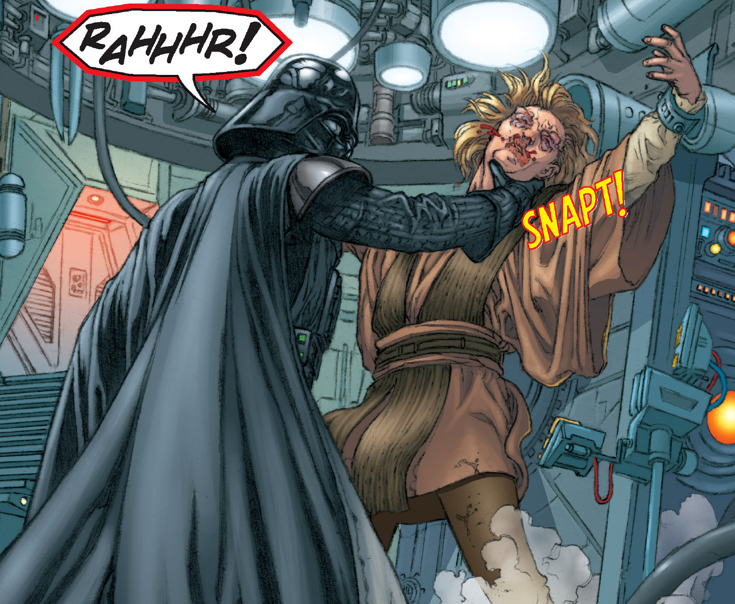 Darth Vader kills Dama Montalvo.