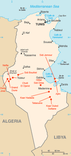 Tunisia sw locations