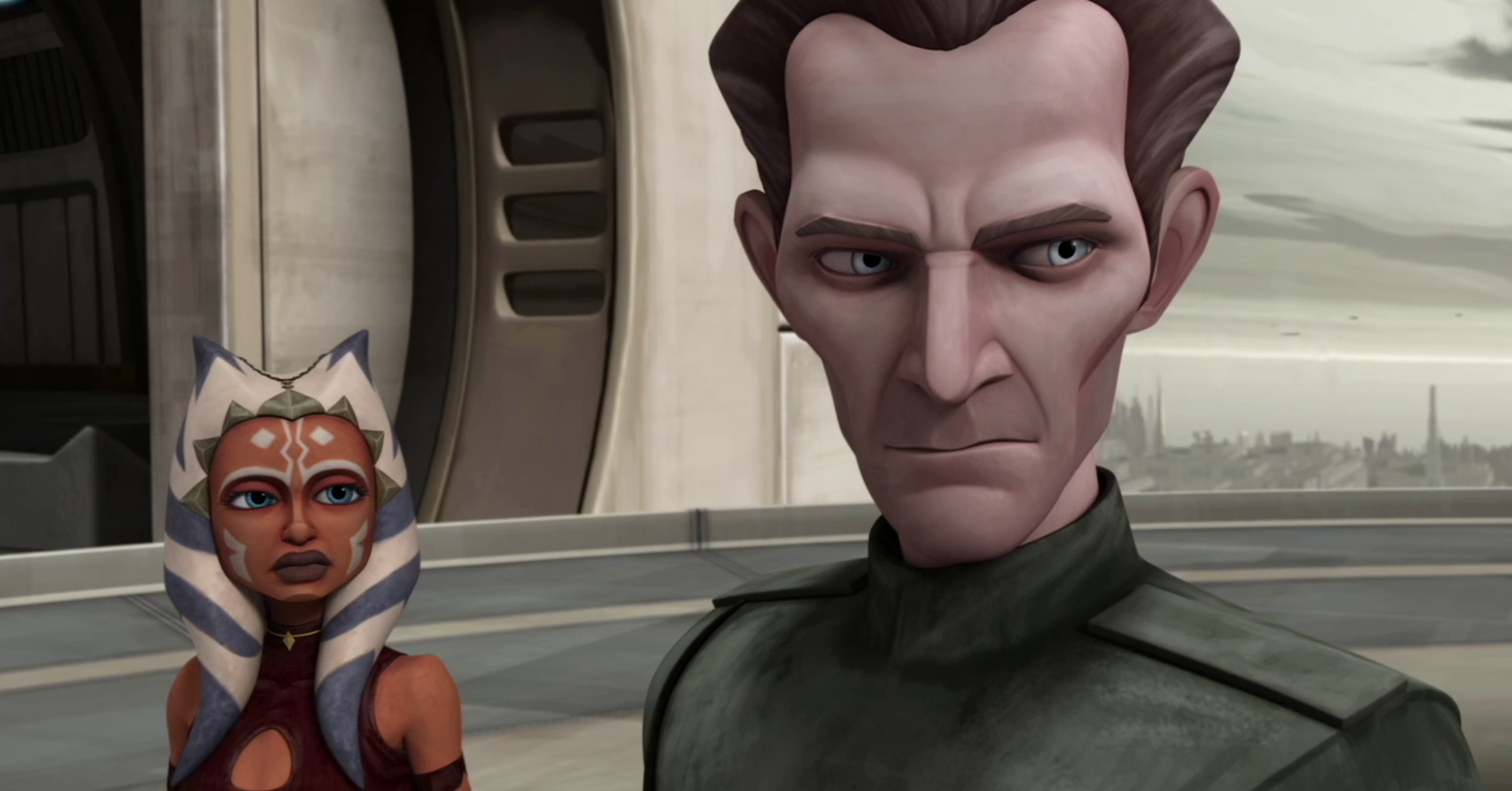 Tarkin informs the Jedi that he would only give his half of the coordinates to the Supreme Chancellor