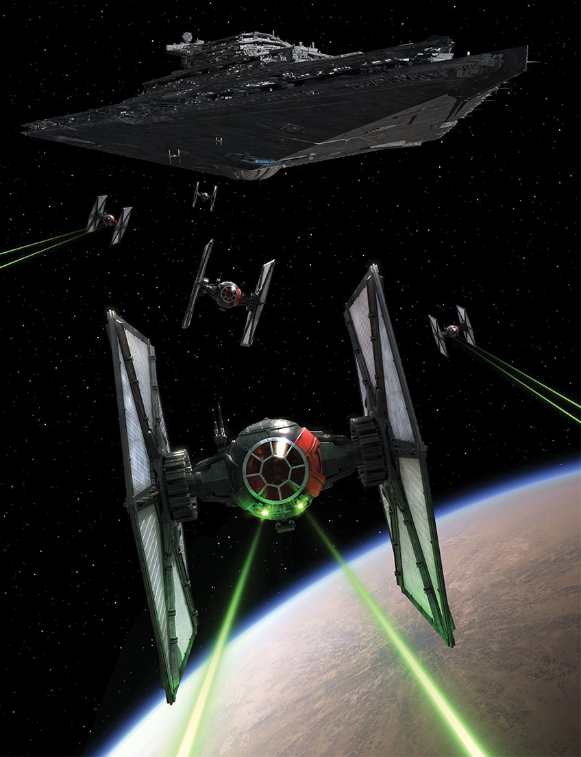 The TIE line survived the Empire's demise, spawning next-generation starfighters more advanced than their Imperial precursors.