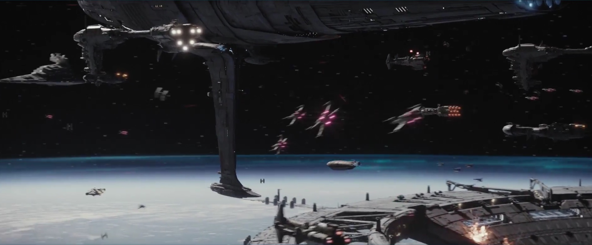 The Alliance Fleet during the Battle of Scarif