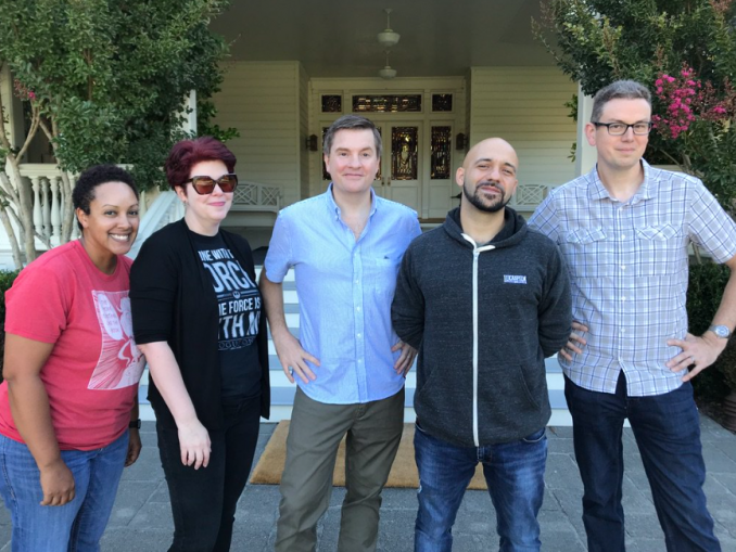 Ireland, Gray, Soule, Older, and Scott at Skywalker Ranch