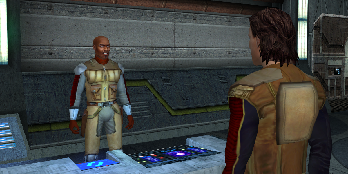 Revan makes a deal with Gadon Thek, leader of the Hidden Beks