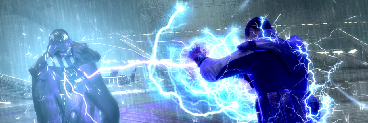 The clone prevailed against Vader by overwhelming the Sith Lord with a barrage of Force lightning.