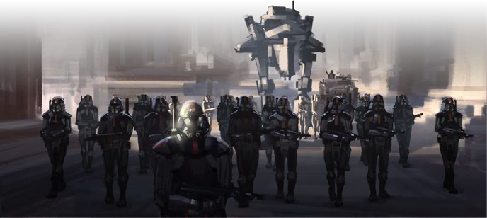 Sith Troops marching into battle