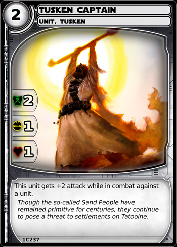 Tusken Captain unit card