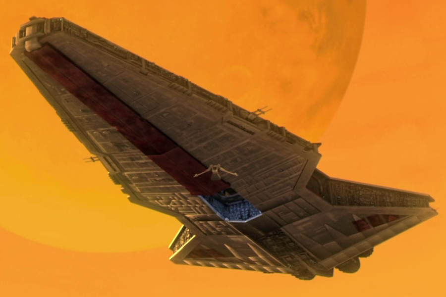 A Venator-class Star Destroyer over Rugosa