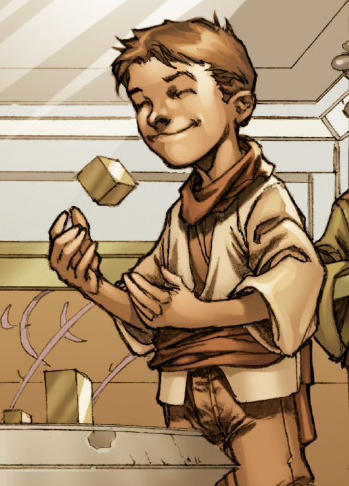 Zayne as a youngling on Dantooine