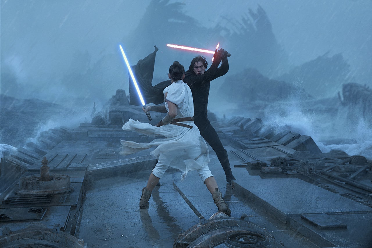 The final lightsaber duel between Kylo Ren and Rey took place in the ruins of the second Death Star.