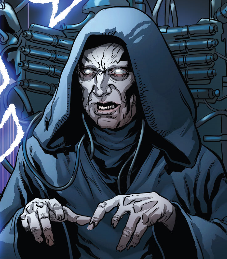 Sidious whispered encouragement to Solo as he fell to the dark side of the Force and became Kylo Ren.