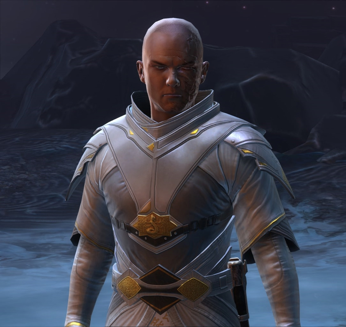 Arcann enters the Commander's mindscape to aid against his father.