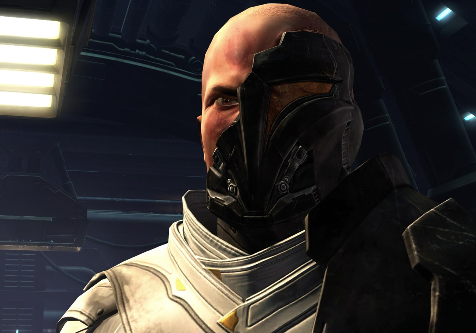 Arcann emerges unscathed from his fall.