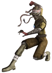 Kiera Swan, a female Weequay bounty hunter