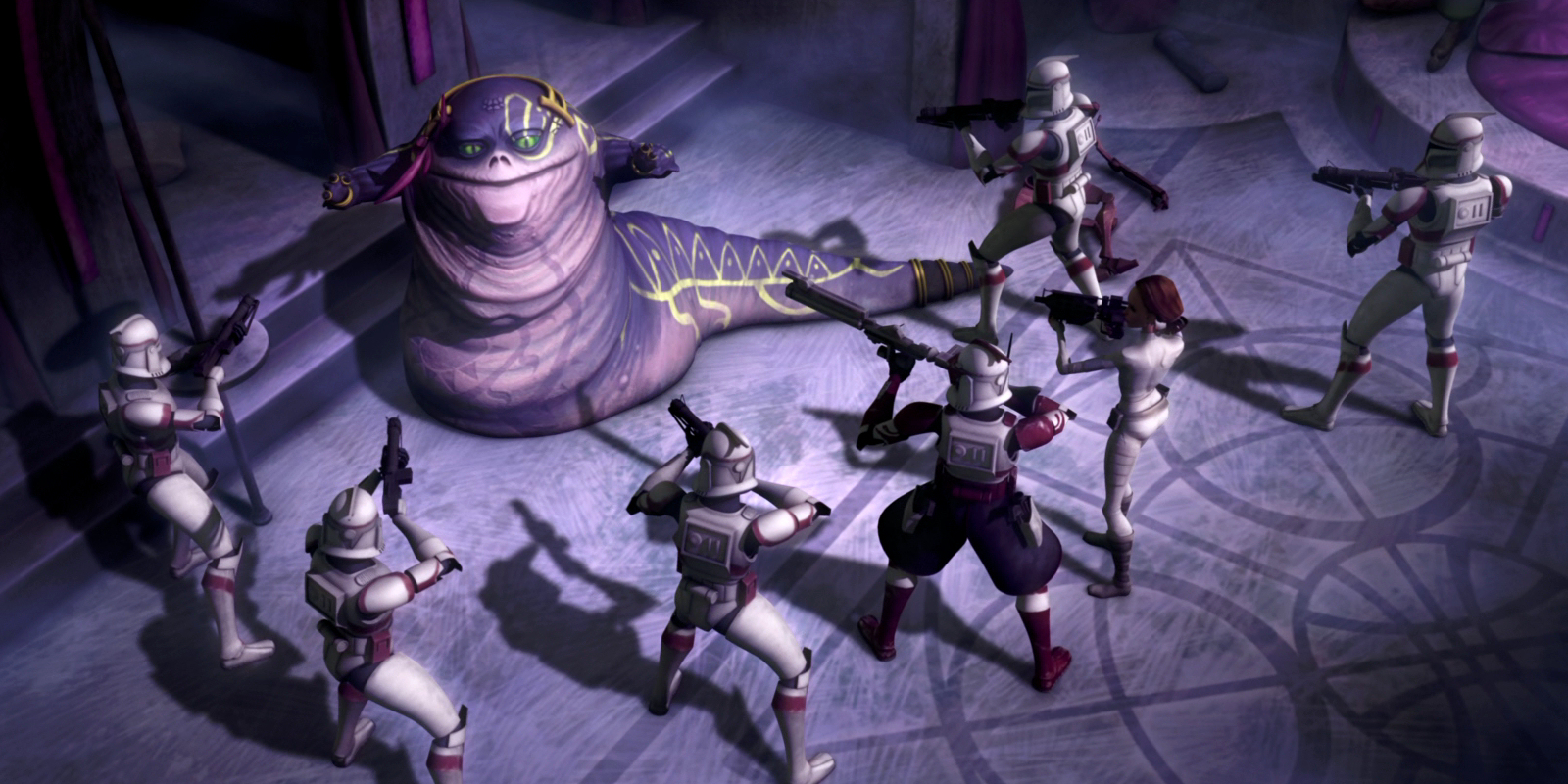 Ziro is arrested by Amidala and the Coruscant Guard.