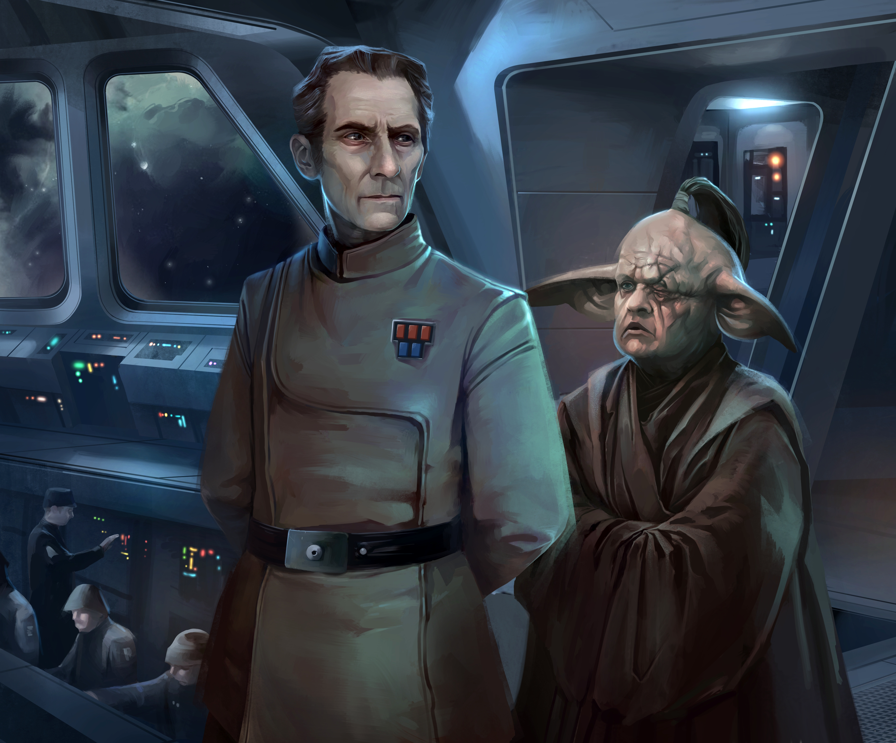 Tarkin served as Captain of Jedi General Even Piell's flagship.