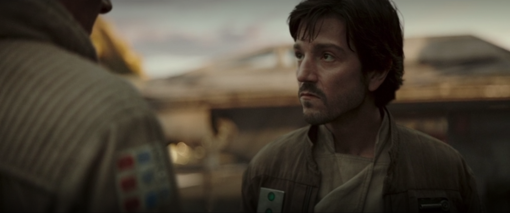 Draven instructs Andor to look out for reckless behavior from Jyn Erso before ordering him to kill Galen Erso.