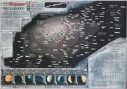 Galaxy map poster
