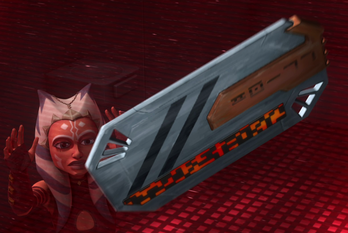 Ahsoka escaping from her cell.