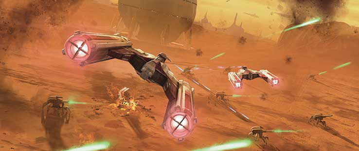 Red Squadron during the Second Battle of Geonosis.