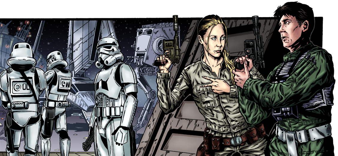 Members of Wraith Squadron on a commando mission