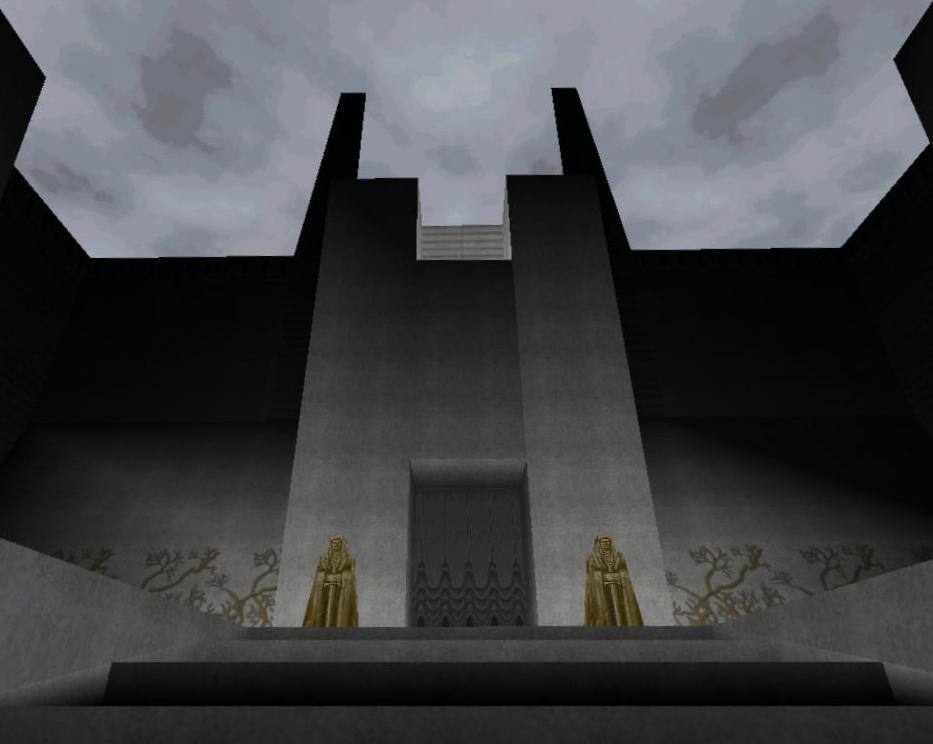 The Dark Force Temple, the site of the duel