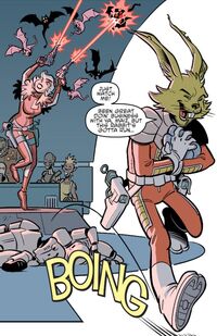 Jaxxon recovers the eggs