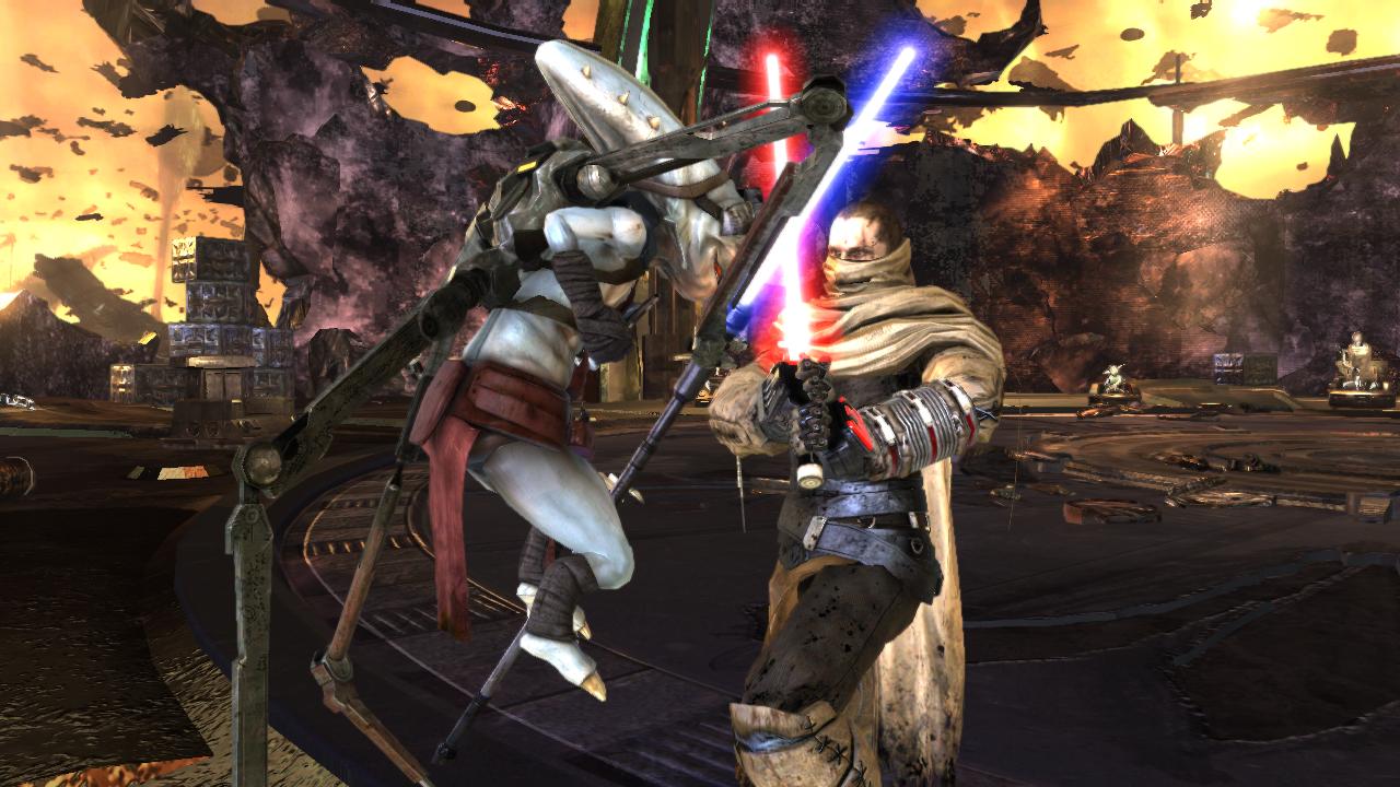 The apprentice killed Paratus in the tower of a makeshift Jedi Temple modeled after the one on Coruscant.