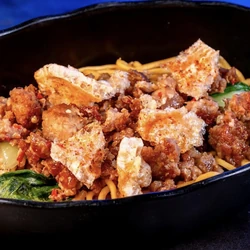 Surabat Noodles with Crispy Marinated Eopie