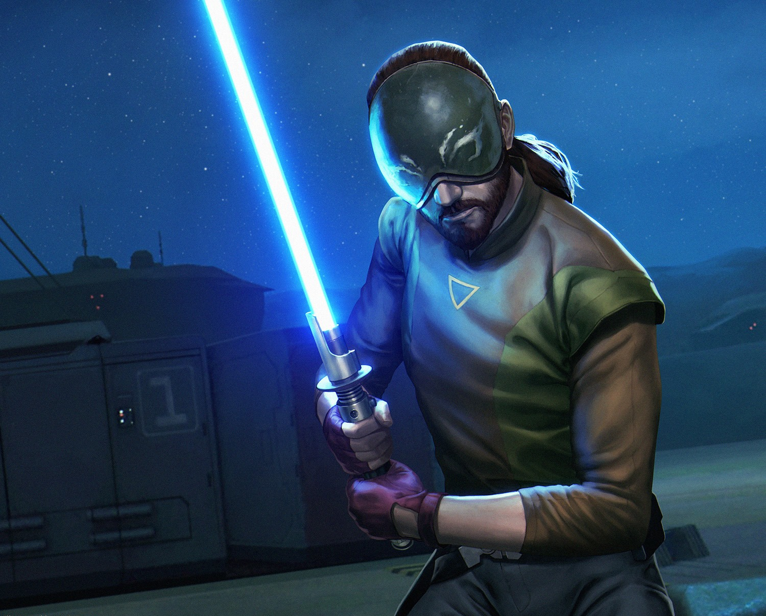 New Star Wars Rebels Bad Batch BladeBuilders Kansan Jarrus Blue Lightsaber 