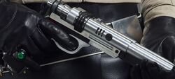 Qi'ra's S-195 blaster pistol.